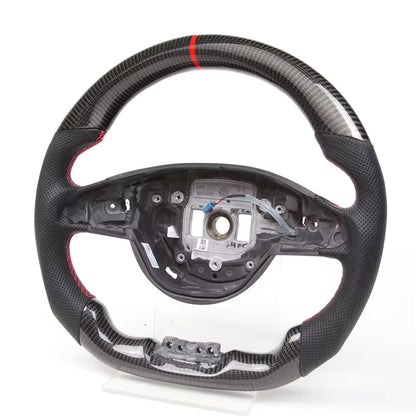 Carbon Fiber LED Steering Wheel for Mercedes-Benz W205 AMG C63, GLS, CLA & GLE 2016–2017 with Vibration (Non-Heated)