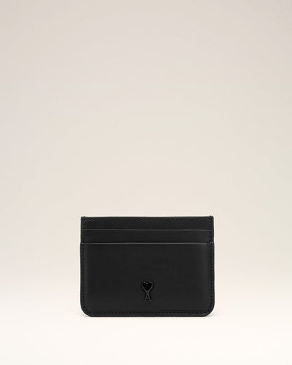 AMI PARIS Mini Leather Card Holder