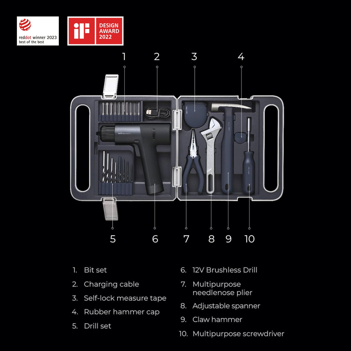12V Brushless Drill Tool Set — photo 7 of 9
