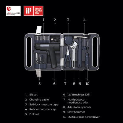 12V Brushless Drill Tool Set — photo 7 of 9