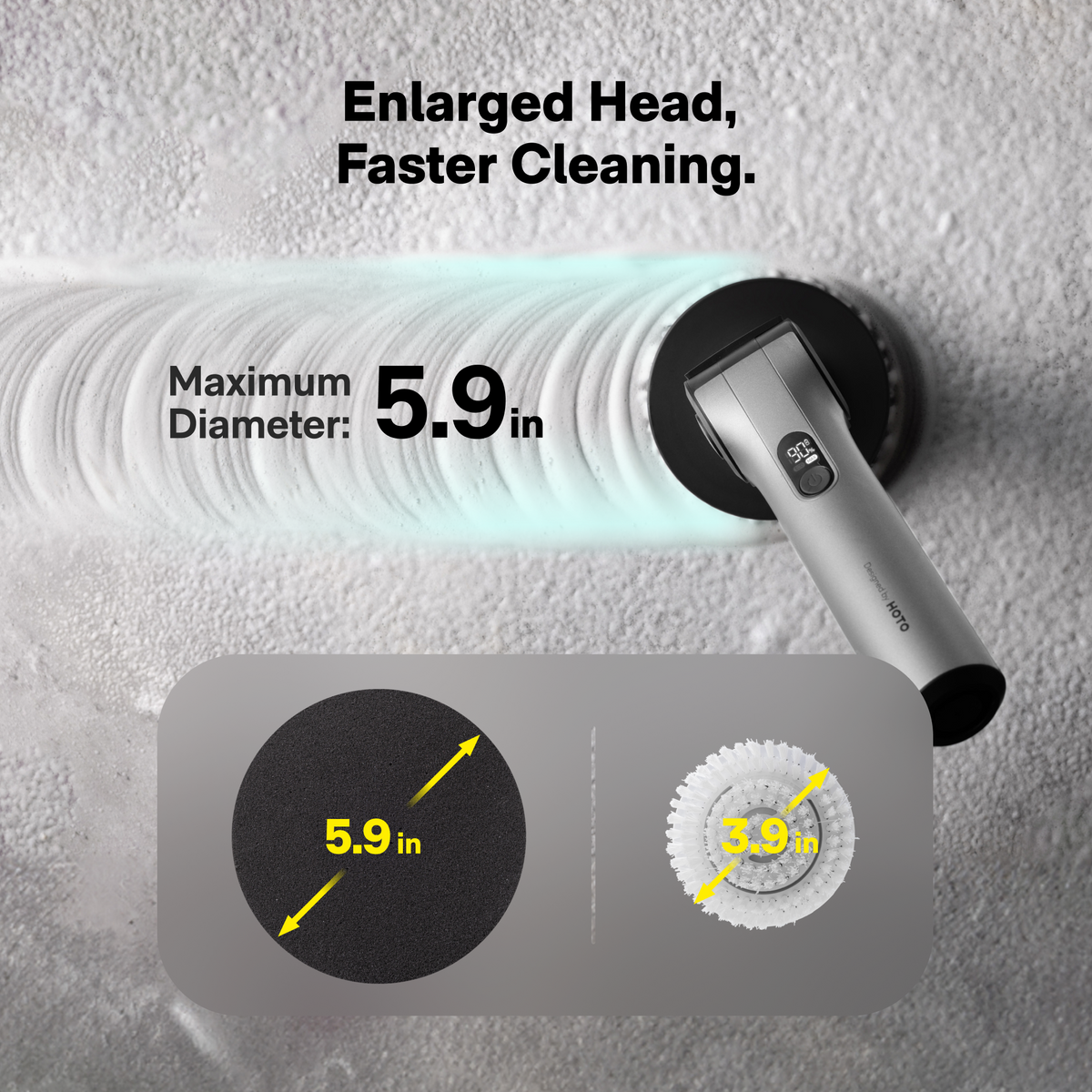 HOTO Flexi™ Cordless Spin Scrubber — photo 10 of 10