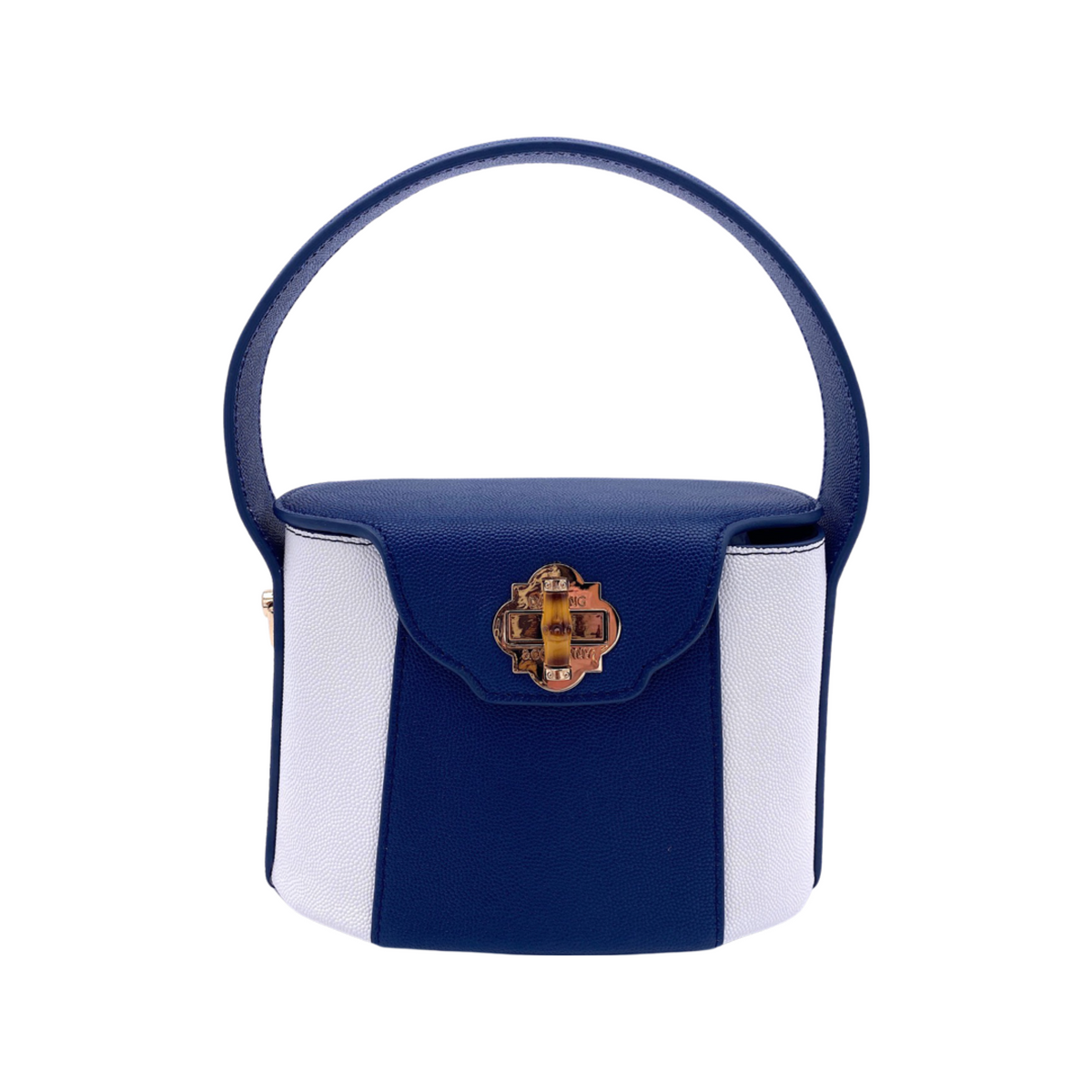 Harper Bag in Navy/White
