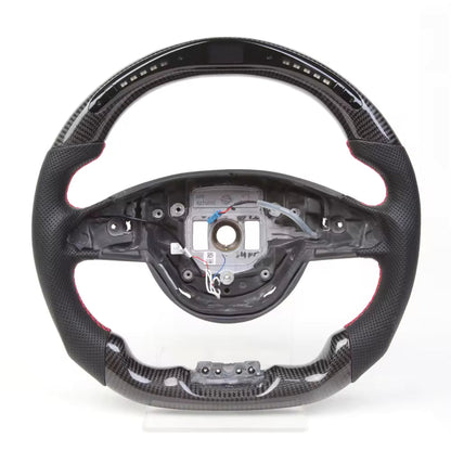 Carbon Fiber LED Steering Wheel for Mercedes-Benz W205 AMG C63, GLS, CLA & GLE 2016–2017 with Vibration (Non-Heated)