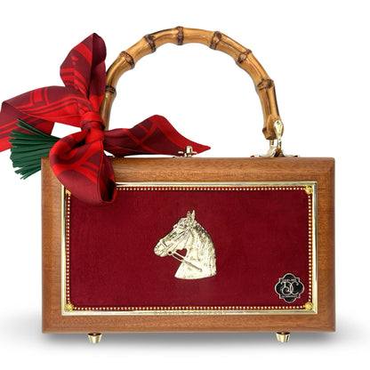 Red Holiday Horse Bag