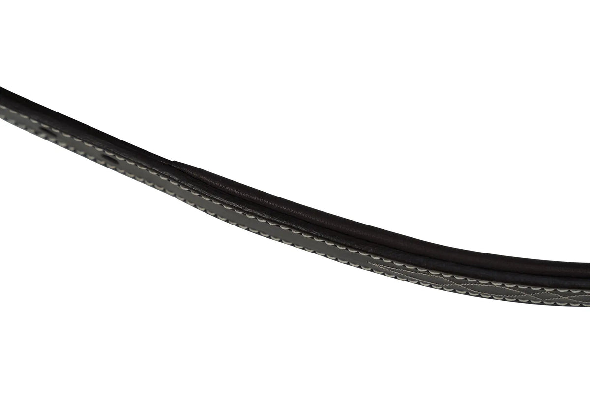 Huntley Equestrian Fancy Stitched Leather Halter Replacement Crown Piece