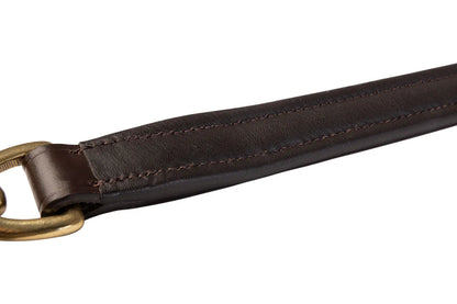 Huntley Equestrian Leather Lead with Brass Chain