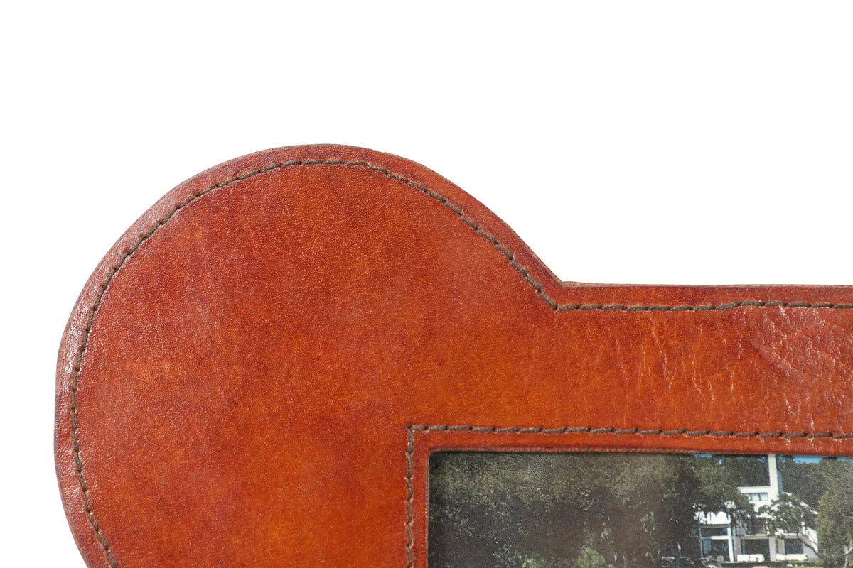 Huntley Pet Leather Bone Shaped Picture Frame, 4x6