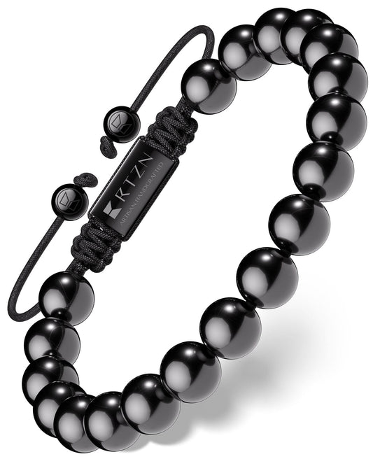 Black Tourmaline Beaded Bracelet - Bali