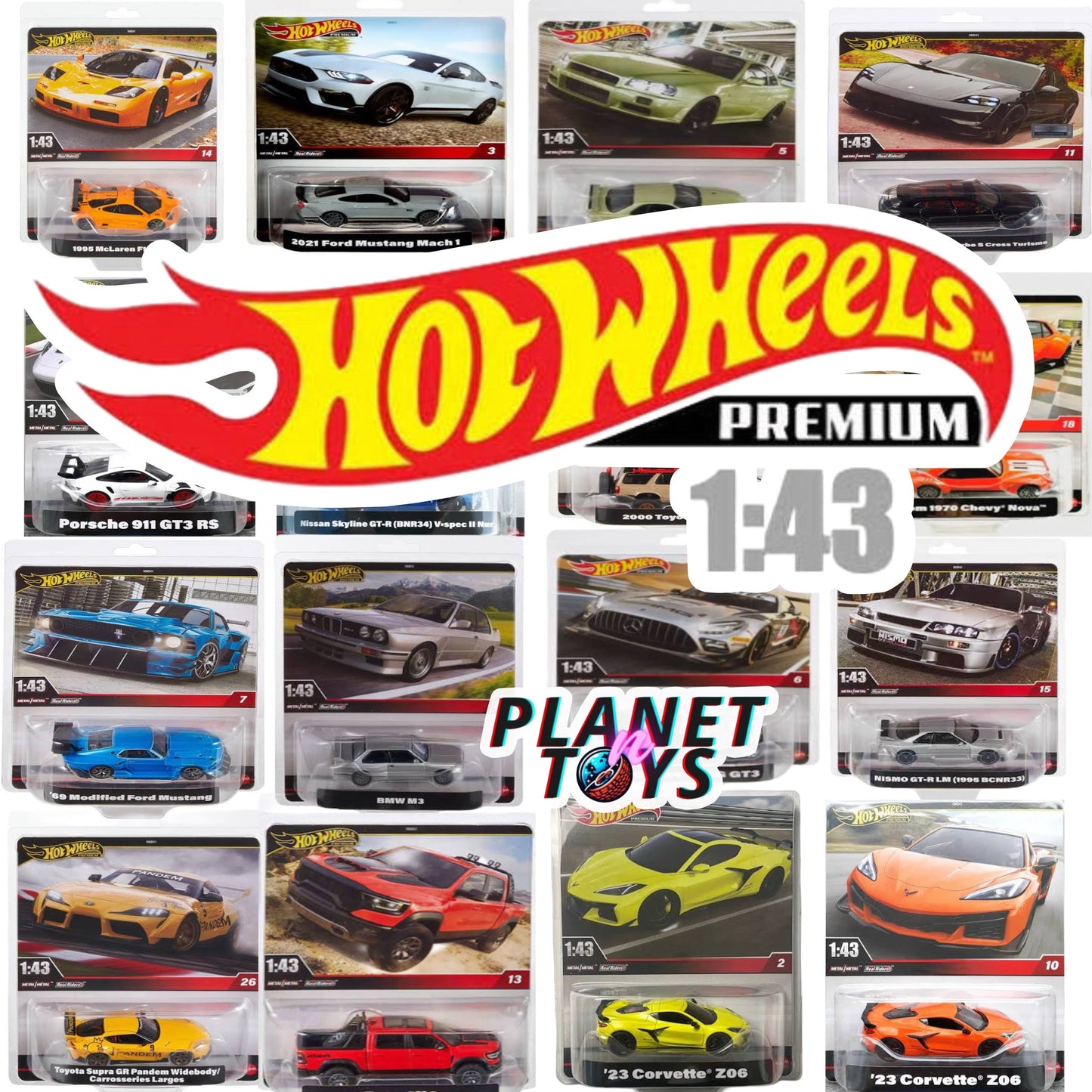 Hot Wheels Premium 1/43 Car Culture 1:43 Scale Assorted