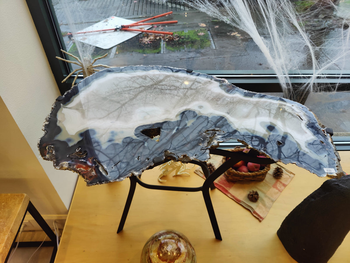 Agate Slab End Table