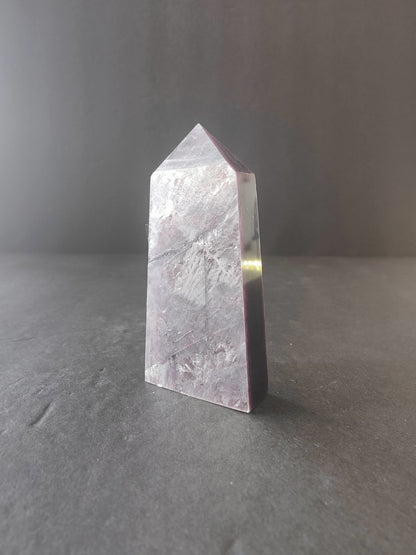 Lepidolite Tower & Heart Sculptures