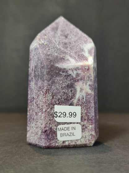 lepidolite Polished Obelisk Tower Sculpture