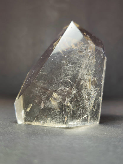 Smoky/Clear Quartz Polished Free Form Sculpture (Extra Quality)