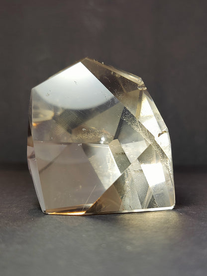 Smoky/Clear Quartz Polished Free Form Sculpture (Extra Quality)