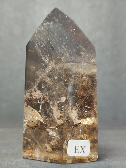 Smoky/Clear Quartz Polished Free Form Sculpture (Extra Quality)
