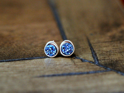 Micro Studs - Cobalt Blue