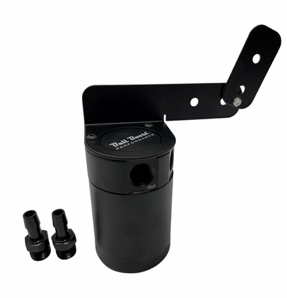 Universal Performance Oil Catch Can 2 Port -6AN + Adjustable Mounting Bracket Kit Turbo V2