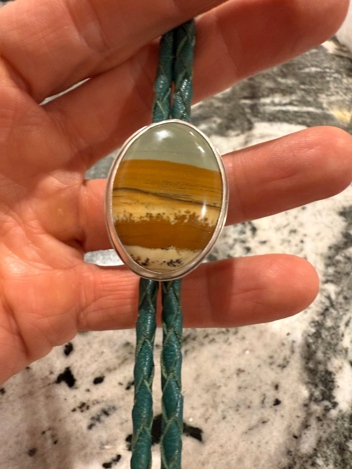 Desert Picture Jasper Bolo Tie | Jasper Bolo
