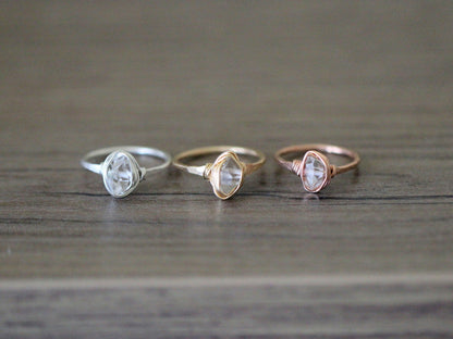 Herkimer Diamond Ring