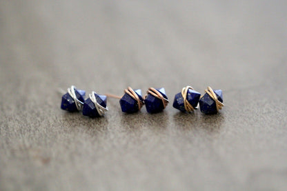 Pike Studs - Lapis Lazuli