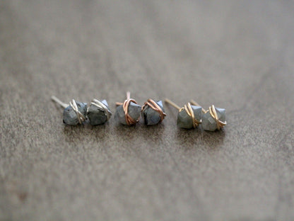 Pike Studs - Labradorite
