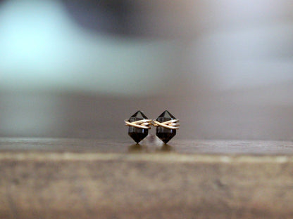 Pike Studs - Smoky Quartz