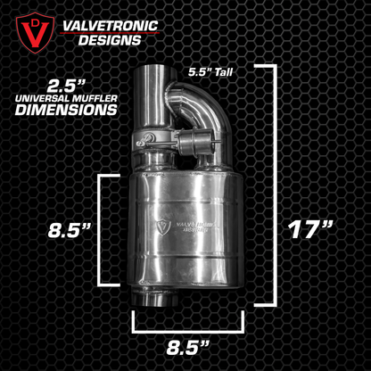 UNIVERSAL VALVED MUFFLER KIT