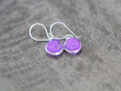 Druzy Bezel Drops (Multiple Colors) - As Seen in DaySpa Magazine