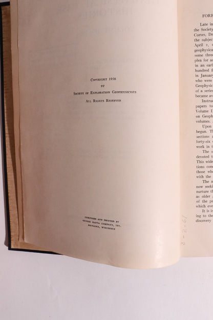 Geophysical Case Histories, Volume II - First Edition (1956)