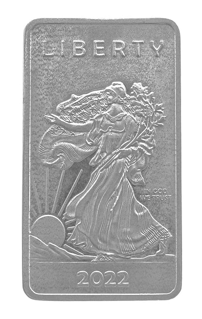1 Troy Ounce OZ .999 Pure Molybdenum Precious Metal Walking Liberty American Eagle Silver Rare Metal Bar