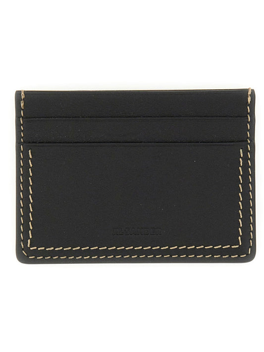 JIL SANDER Mini Leather Card Holder