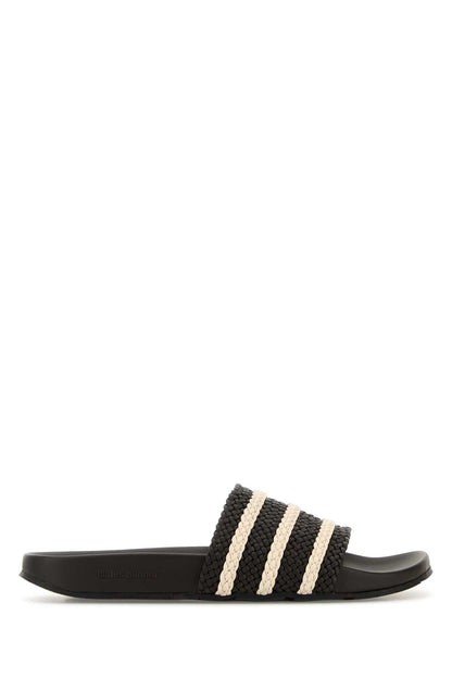 ADIDAS X WALES BONNER Men's Premium Leather Adilette Slippers
