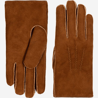 Jack (camel) – Suede leather gloves with luxurious sheep fur lining — photo 1 of 7