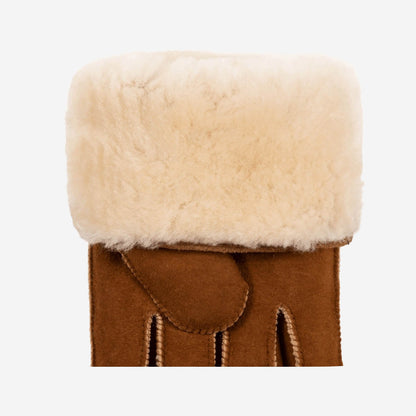 Jack (camel) – Suede leather gloves with luxurious sheep fur lining — photo 3 of 7