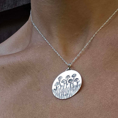 Personalized Birth Flower Necklace