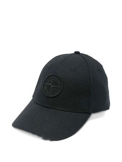STONE ISLAND Logo Cotton Baseball Cap