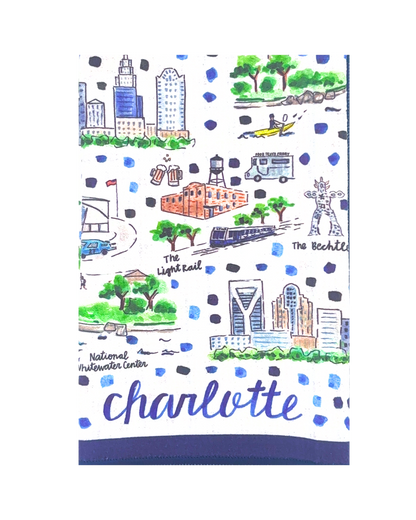 Charlotte, NC Double-Sided Tea Towel