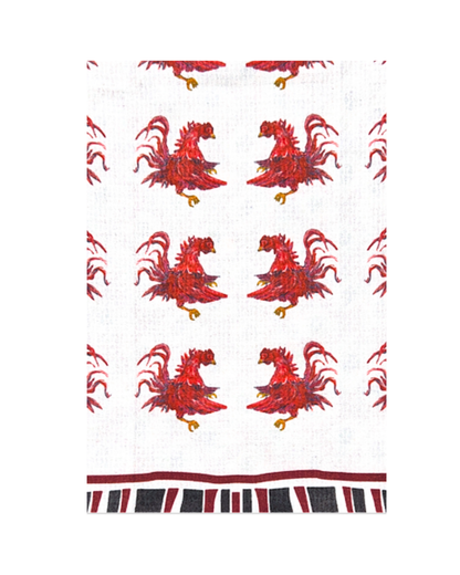 Southern Rooster Game Day Tea Towel
