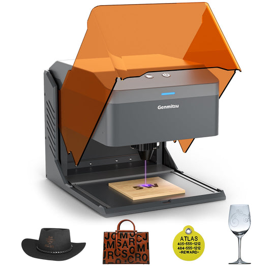 Kiosk Laser Engraver Machine, Compact, Open-to-use, 2.5W/5W/10W, Home Laser Cutter with Acrylic Enclosure — photo 1 of 10
