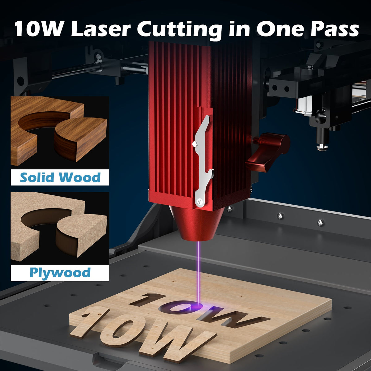 Kiosk Laser Engraver Machine, Compact, Open-to-use, 2.5W/5W/10W, Home Laser Cutter with Acrylic Enclosure — photo 7 of 10