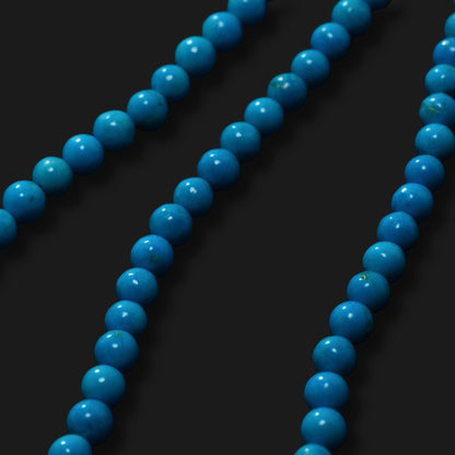 Turquoise Round Beads - 3mm - Treatment Unknown - Full Strand