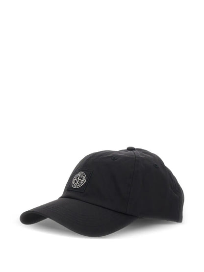 STONE ISLAND Recycled Nylon Oxford Baseball Cap - Six-Panel Design