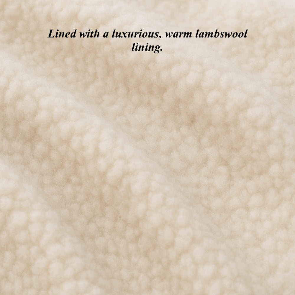 CL3505 (blue) - Men’s handsewn Italian lamb shearling winter leather gloves — photo 3 of 8