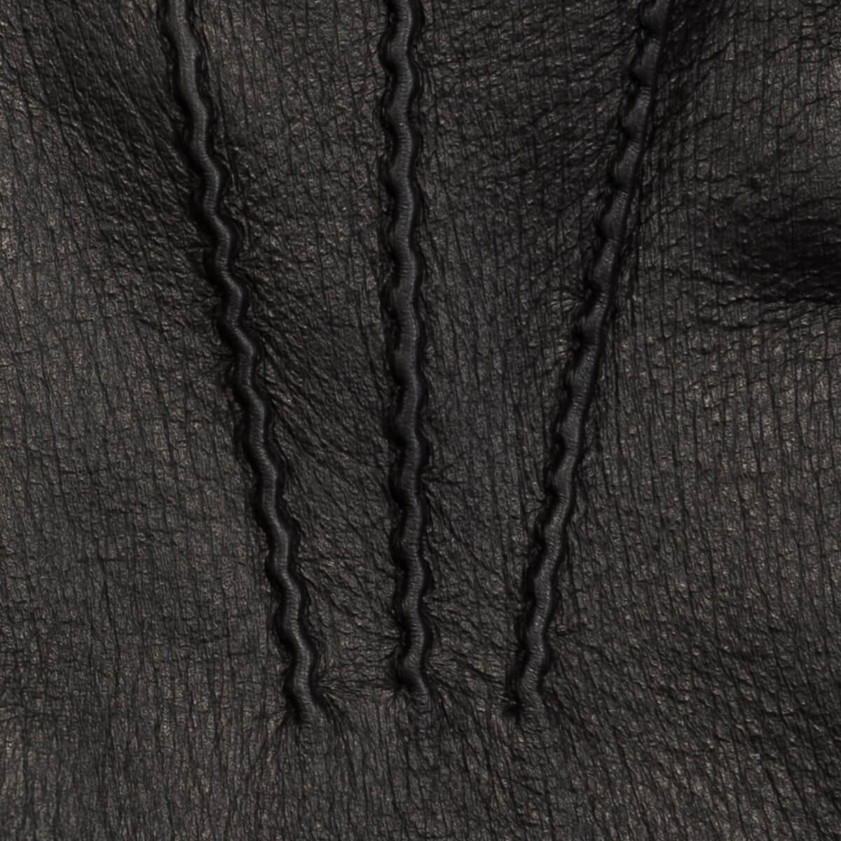 Lorenzo (black) - Italian gloves made of American deerskin leather with cashmere lining — photo 6 of 10