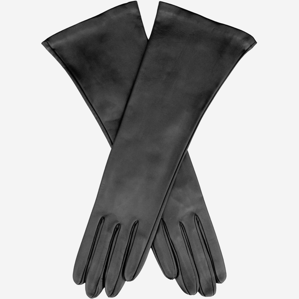 Lucia (black) - Italian unlined 8-button length leather opera gloves — photo 1 of 10