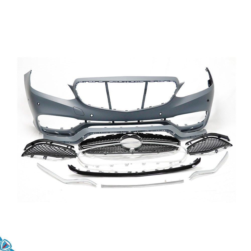 2014-2016 Mercedes Benz E-Class Facelift (W212) E63 AMG Style Polypropylene Front Bumper Conversion Kit | E3Tuning — photo 1 of 10