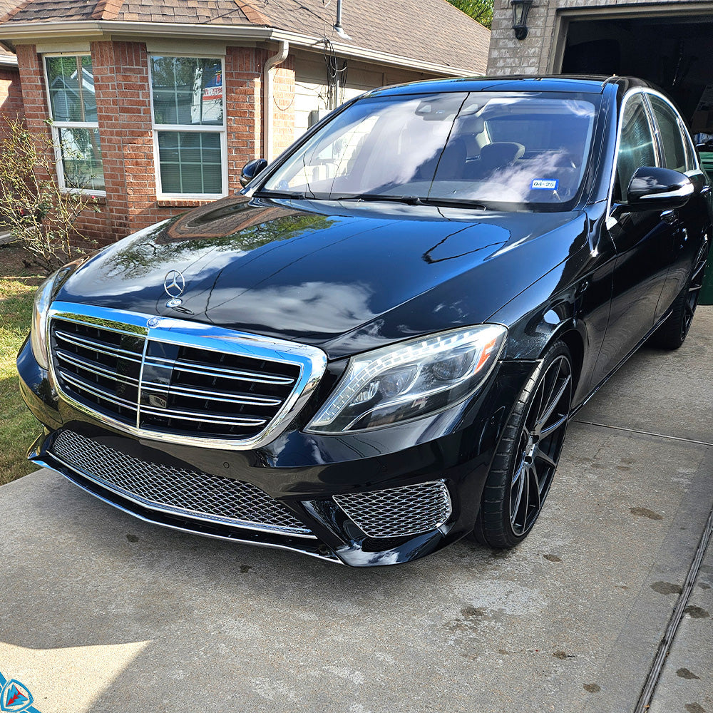 2014-2017 Mercedes-Benz S-Class Pre-Facelift (W222) S63 / S65 AMG Style Polypropylene Front Bumper Conversion Kit | E3Tuning — photo 2 of 10