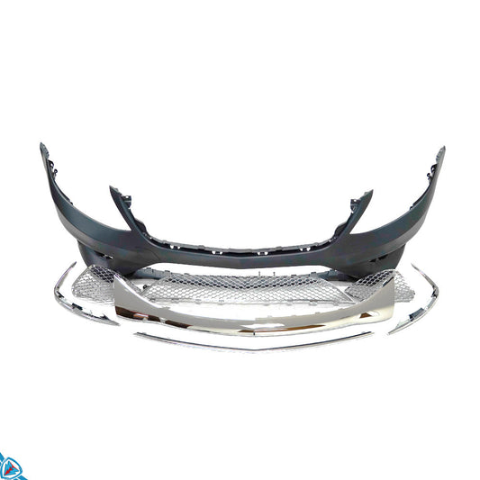 2014-2017 Mercedes-Benz S-Class Pre-Facelift (W222) S63 / S65 AMG Style Polypropylene Front Bumper Conversion Kit | E3Tuning — photo 1 of 10