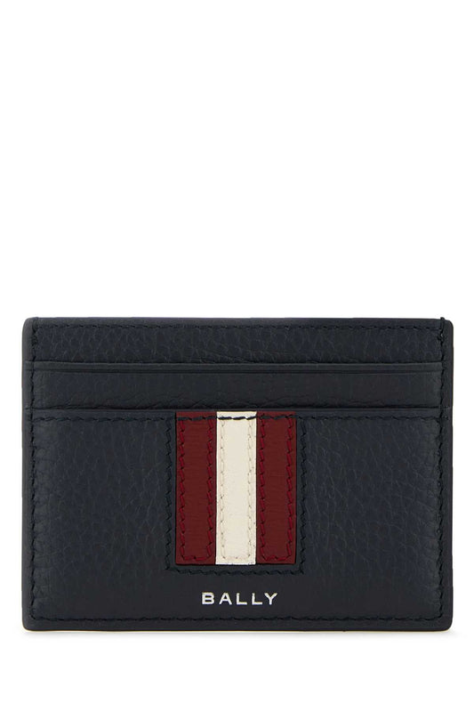 BALLY Mini Leather Card Holder for Men