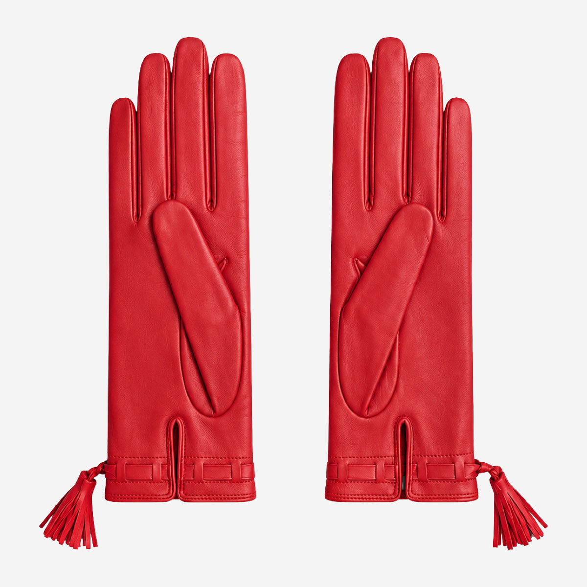 MM5010 (red) - Italian lambskin tassel gloves with luxurious cashmere lining — photo 2 of 10